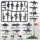 MaozyHomie  Pack Military U.S  in The Game Toy Set -  Accessories Weapon Battle Building Blocks Compatible with Major Brand  3 Years Old and up