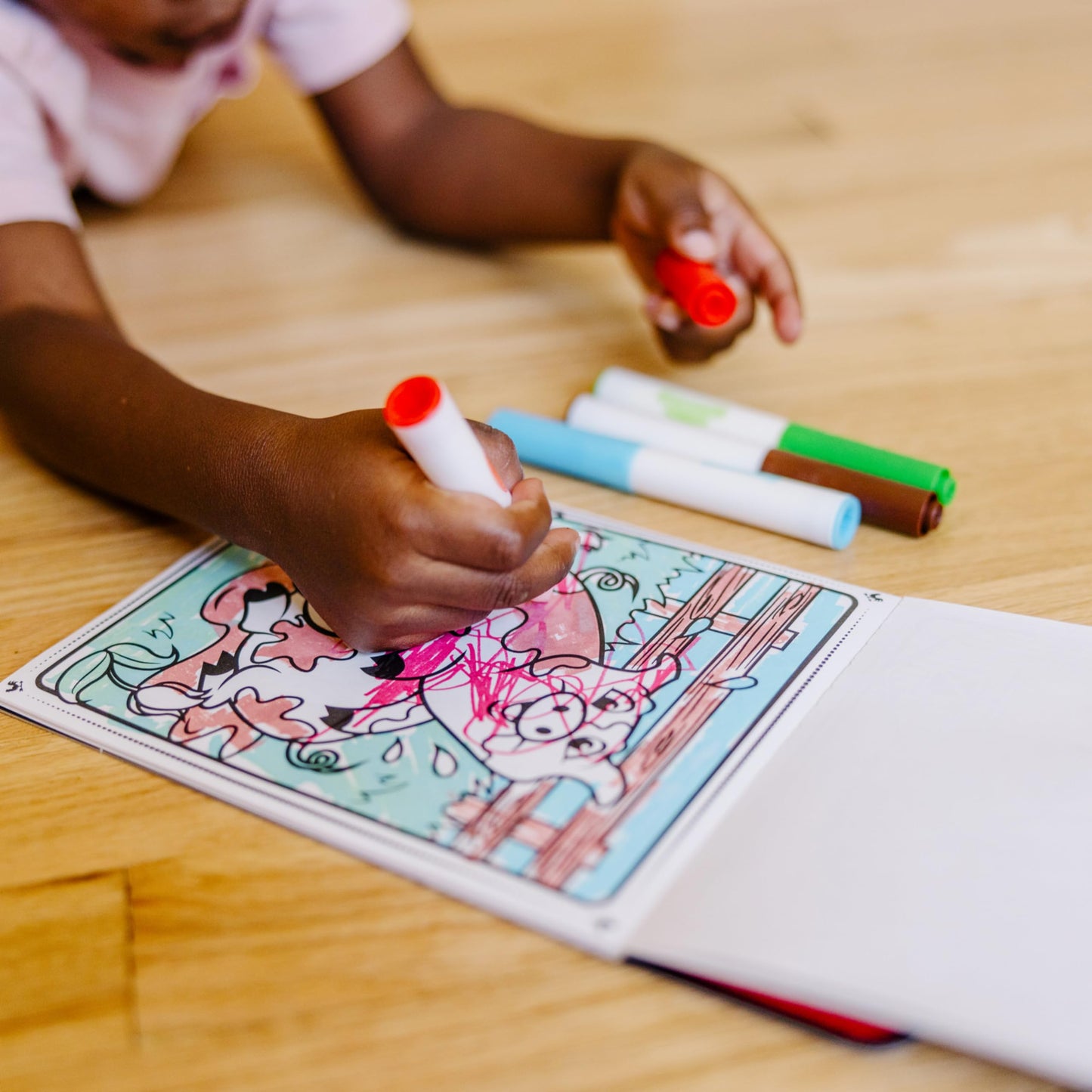 Melissa & Doug Magicolor Coloring Pad - Farm Animals, 18 Pages, 4 Markers, Multi Color, Model 9126
