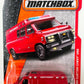 MATCHBOX  '95 CUSTOM CHEVY VAN 87/125 RED 2017 MATCHBOX RARE