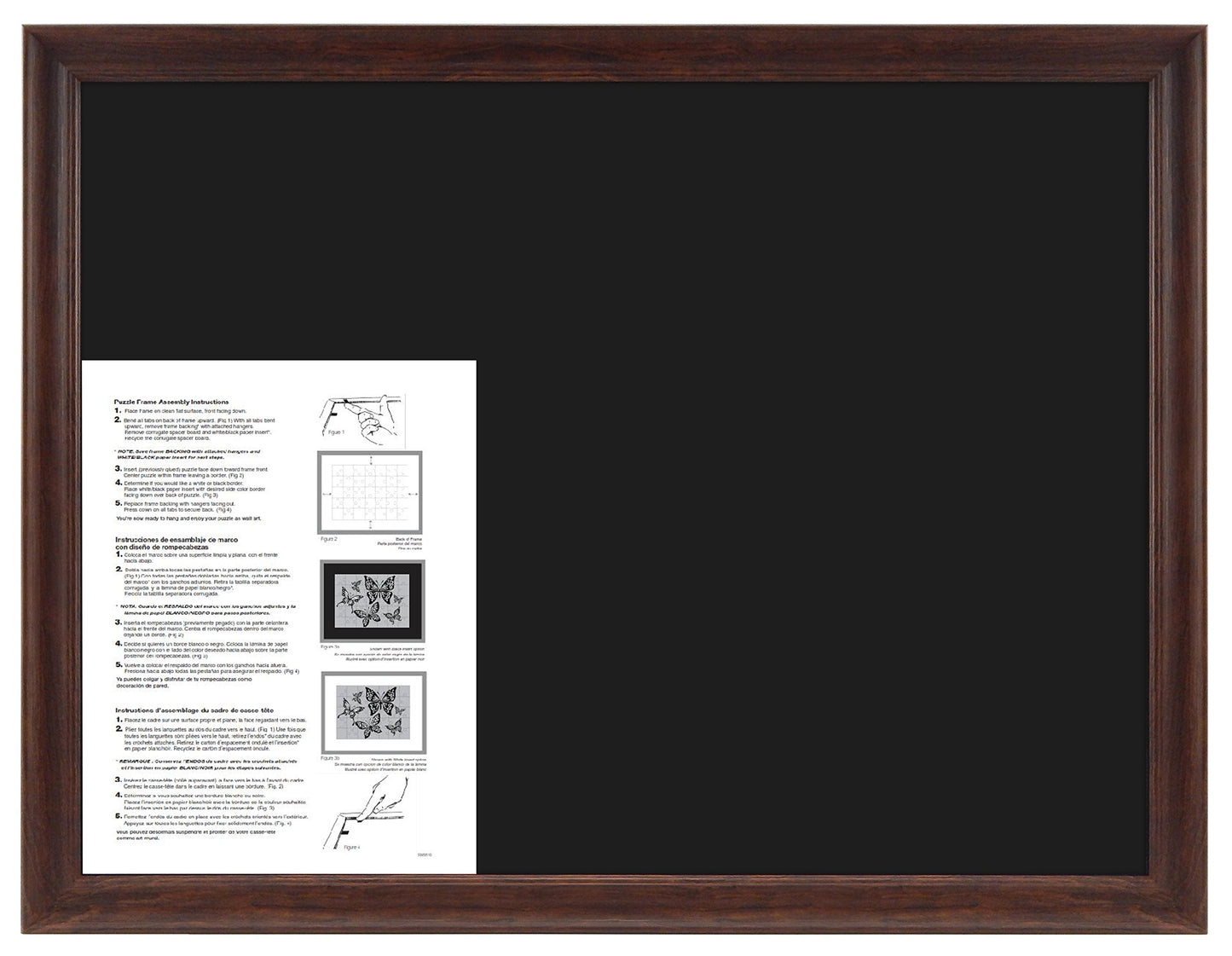 Mcs Frame For Puzzles, Walnut, 18 X 24 In Or Smaller