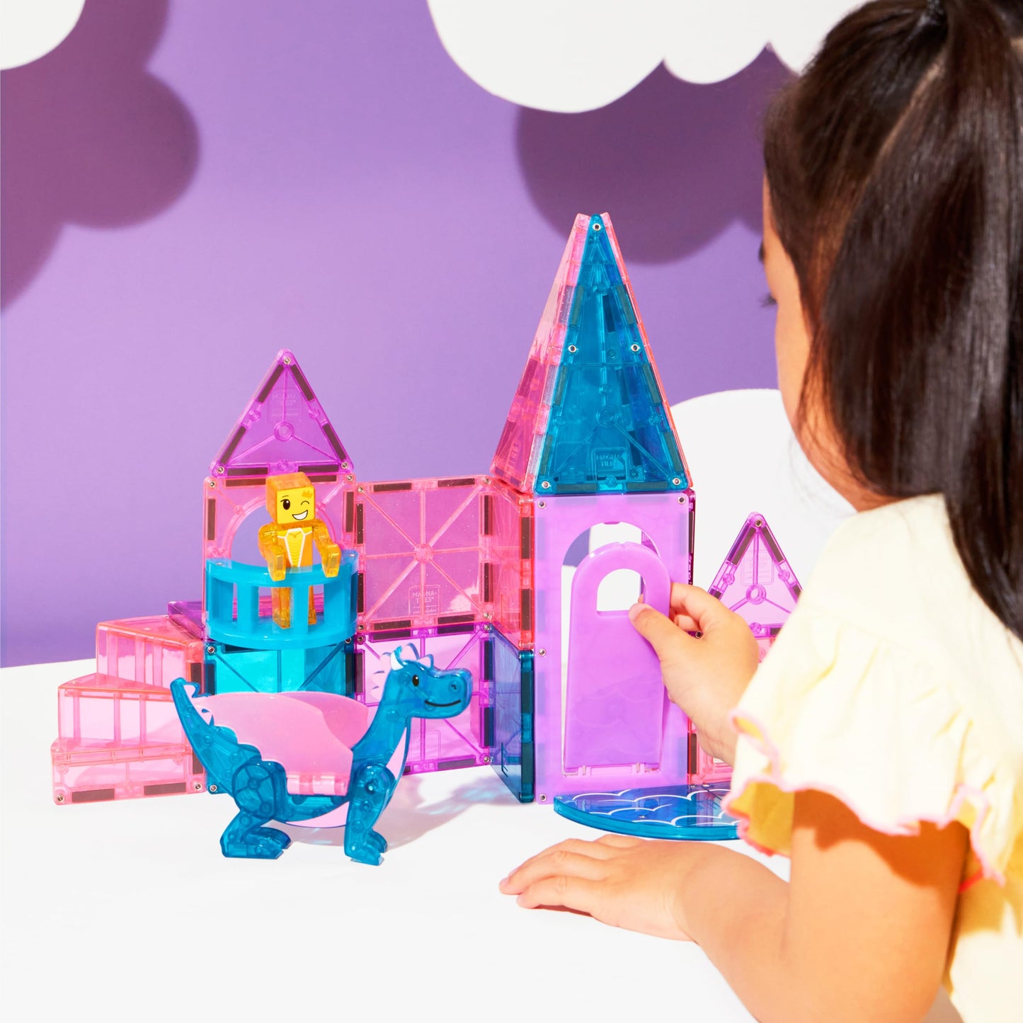 Magna-Tiles Castle 25-Piece Magnetic Construction Set, The Original Magnetic Building Brand