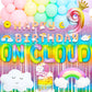 Laventy 57 Pcs Rainbow On Cloud 9 Balloons On Cloud 9 Birthday Decoration On Cloud 9 Cake Topper Nine Years Old Birthday Balloon On Cloud 9 Party Supplies Cloud Balloon
