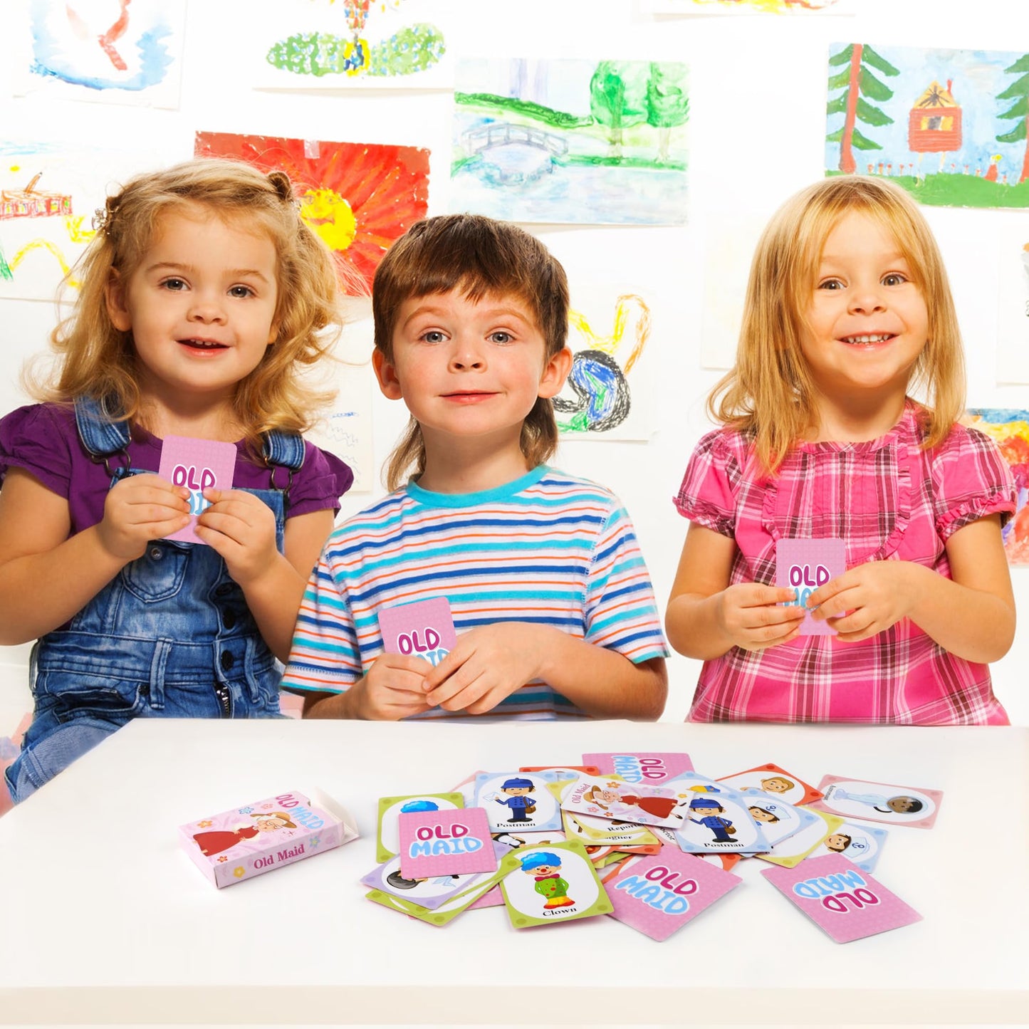Go Fish,Old Maid Card Games, Go Fish Card Game for Kids 4-8, Card Games for Toddler 2-4 Years, Easy to Learn,Easter Basket Stuff