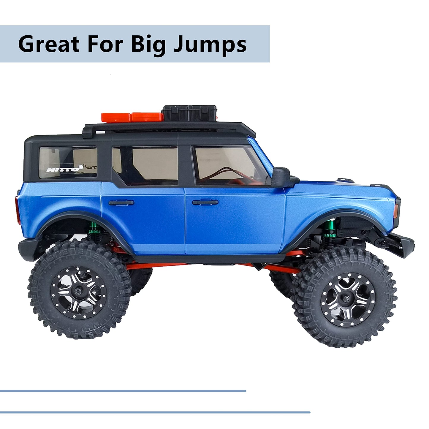 Morlordy Aluminum Alloy 4Pcs Rc Shock 48Mm Ajustable Shocks Absorber Dampers For Scx24 Shocks 48Mm Upgrades 1/24 Rc Crawler Car