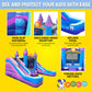 Inflatable Bounce House and Double Slide Combo Unit 16.5 x 15 x 11 Foot- Crossover Sports Combo Bouncer, Kids Outdoor Toys, Jump