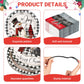 GOLDGAO 200 PCS Christmas Paper Plates Napkins Party Set Buffalo Plaid Xmas Tree Snowman Dinnerware Plate and Napkin Sets for Xm