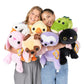 Hug-A-Lumps Medium Pug Plush Toy (Olly) - Multicolor, Soft and Cuddly, Perfect for Kids and Collectors, Series 1