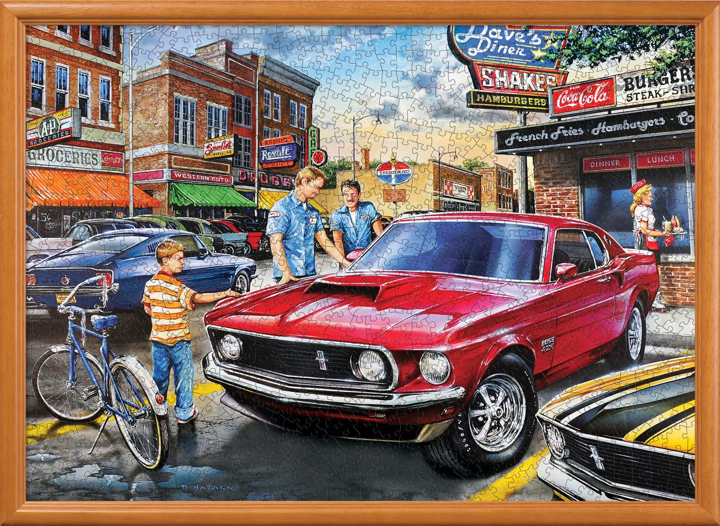 Masterpieces 1000 Piece Jigsaw Puzzle For Adults, Family, Or Youth - Dave'S Diner - 19.25'X26.75'
