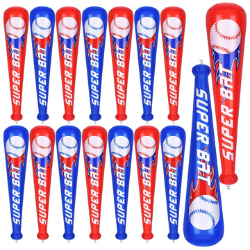 durony 18 Pieces Baseball Bat Inflates 22 Inch Inflatable Baseball Inflates  Baseball Party Supplies  Sports Theme Toy  Birthday Party Decorations