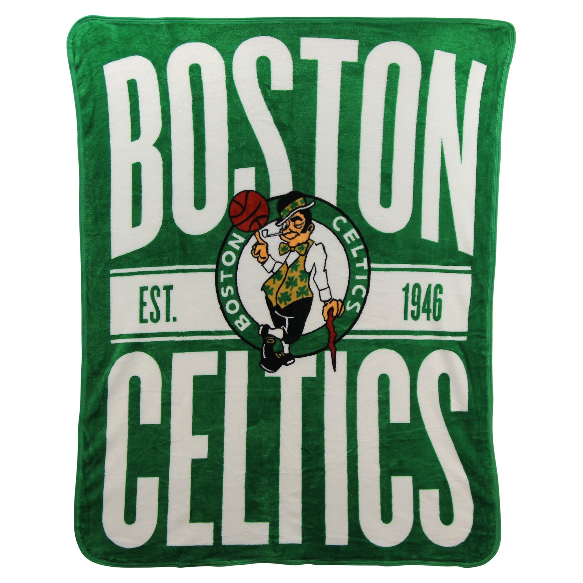 NBA Boston Celtics Micro Raschel Throw, One Size, Multicolor