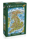 Best Of British | 1000 Piece Jigsaw Puzzle | Map Jigsaw Puzzle | Sustainable Puzzle For Adults | Premium 100% Recycled Board | Great Gift For Adults | Gibsons Games