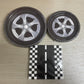 PGSWEER 72pcs Cars Birthday Party Tableware Sets Wheels Track Plates Napkins Race Car Paper Plates Dinnerware For Boys Kids Baby