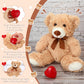 Libima 5 Pack 14'' Bears Stuffed Animals With Voice Recorder Set 30 Seconds Voice Sound Recorder Module Plush Bear Cute Stuffed