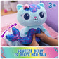 Gabby's Dollhouse Fin-Tastic Mercat Plush Toy - 10" Red Stuffed Animal with Moving Mermaid Tail for Kids Ages 3+