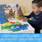 The Learning Journey Techno Tiles Super Set - 400+ Pieces Educational STEM Building Blocks, Multi Color, Plastic, Model 597637