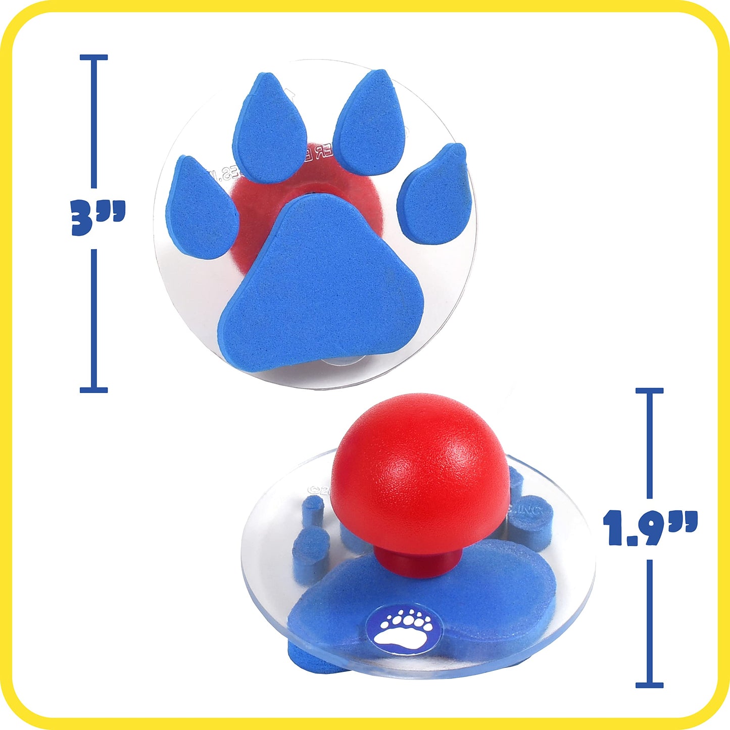 READY 2 LEARN Giant Stampers - Paw Prints - Set of 6 - Easy to Hold Foam Stamps for Kids - Arts and Crafts Stamps for Displays,