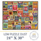 White Mountain 1000 Piece Jigsaw Puzzle - Fun Collage for Adults & Family, Engineered Wood, White, Model 1760pz