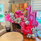 IWERP 40 Inch Pink Number 1 Balloon - Mylar Foil Birthday Decoration for First Birthday Party Girls