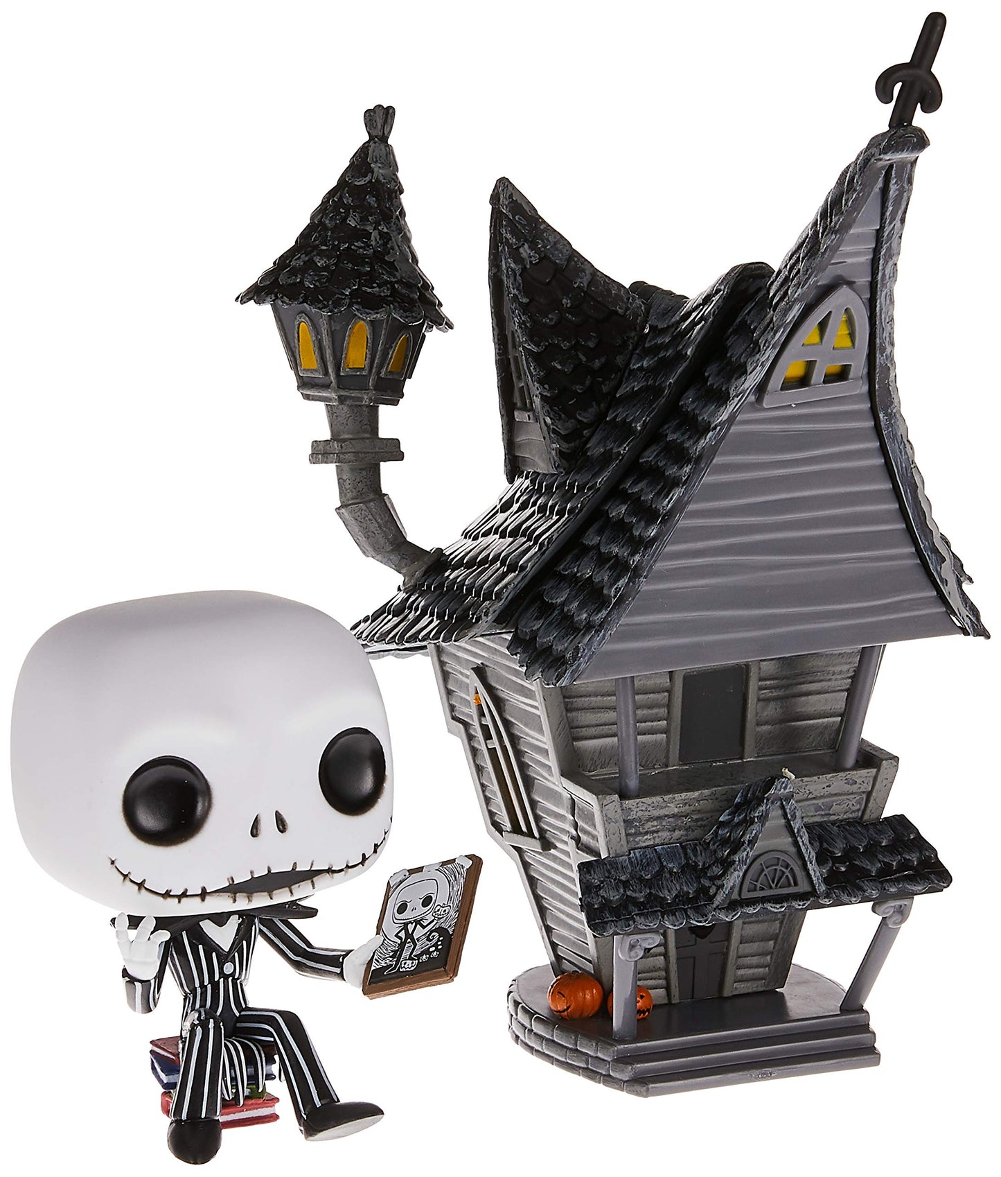 Funko 42599 Pop. Vinyl: Town: Nightmare Before Christmas Jack'S House W Collectible Figure, Multicolour, Us One-Size
