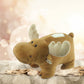 Puzzled Plush Moose Huggie Bank - 9" Brown Polyester Money Saver, Model 5911