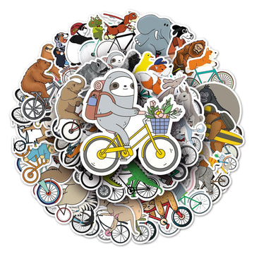 Animals Stickers For Kids, Cute Funny Bike Animals Sticker Vinyl Waterproof Decals For Laptop Water Bottle Skateboard Bumper Com
