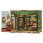 CUTEBEE Book Nook Kit  DIY Miniature House Kits for mature-themed and Teens  Dollhouse Booknook Tiny House  Bookshelf 3D Wooden Puzzle  DIY Craft Gifts for Family and Friends (Blossom Florists)
