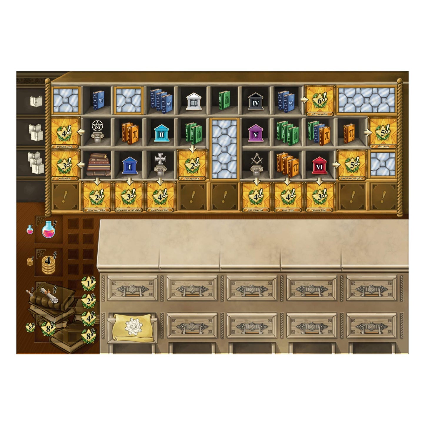 Newton Board Game | Strategy Game for Teens and mature-themeds| Fun Board Game mature-themed and Family Game Night | Ages 14 and up | 1 to 4 Players | Average Playtime 90 Minutes | Made by Cranio Creations