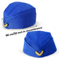 Keymall Kids Flight Attendant Costume Accessories Set Stewardess Hat Airline Hostess Costume Kits For Girls Dress Up Halloween Career Costume (Blue)