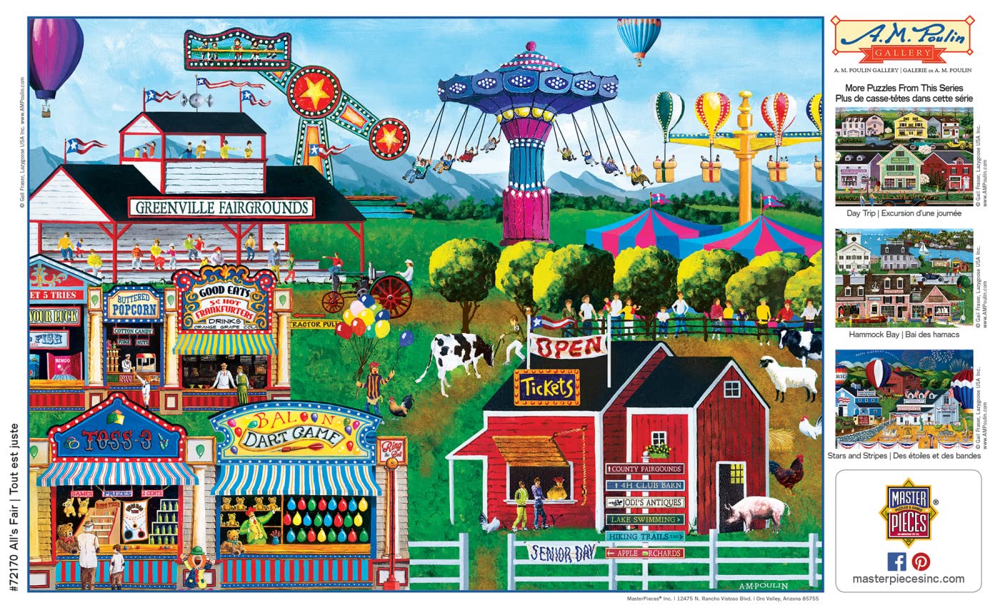 Masterpieces 1000 Piece Jigsaw Puzzle For Adults, Family, Or Youth - All'S Fair - 19.25'X26.75'