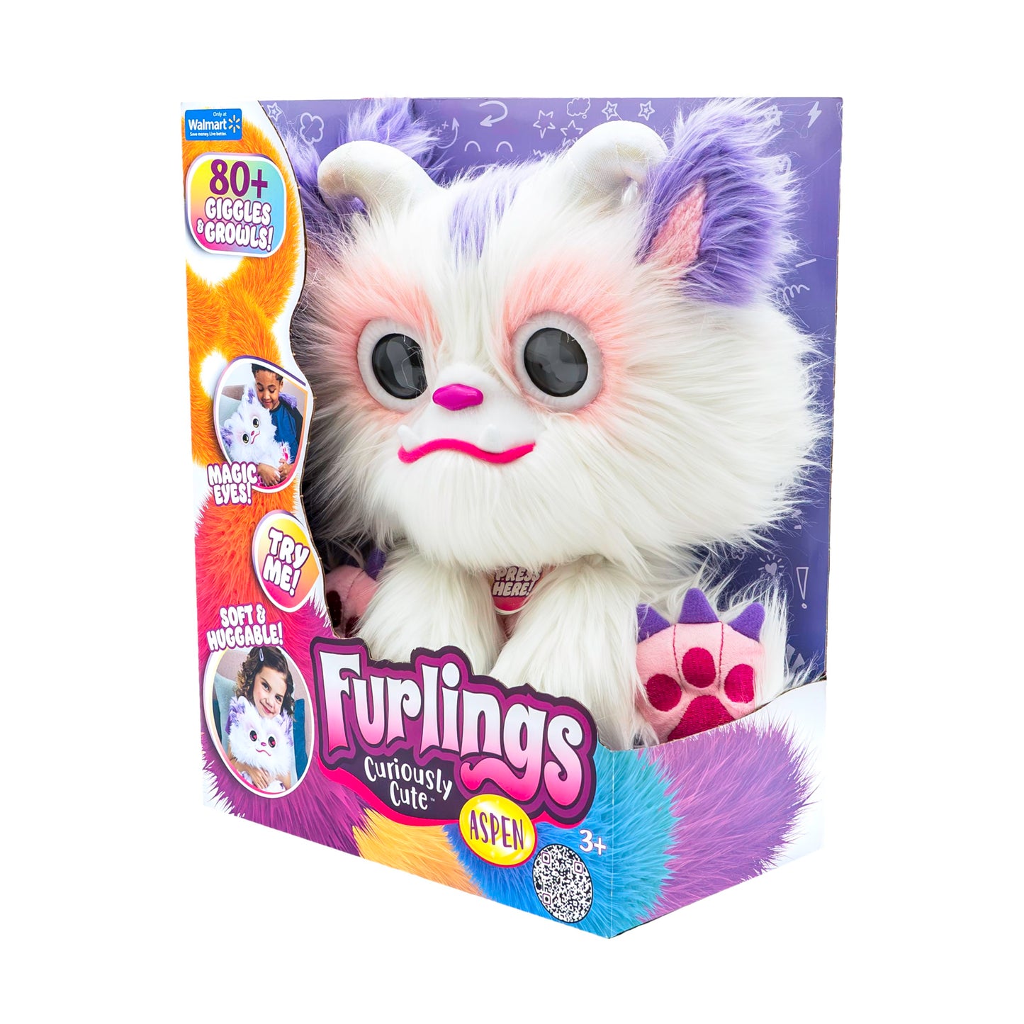 Furlings Aspen - 13 Interactive Plush Toy, 80+ Sounds & Animations, Gift for Girls & Boys 3+