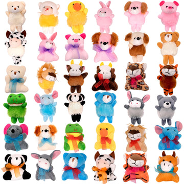Joyrapt 36 Pack Small Stuffed Animals Bulk Gifts For Kids (2.3/2''-2.5/3.5'' Each), Party Favors Toys For Girls, Easter Basket S