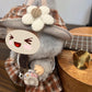 Doll Clothing - Babydoll Clothes Set Chic Outfit Handmade Garment Dress With Shoes And Accessories(No Doll), Brown-Lbb017
