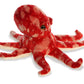Aurora® Mini Flopsie™ Pacy Octopus™ Stuffed Animal, 8 Inches, Red, Polyester, Model 31763, Multi-Color
