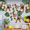 Qunclay Monkey Cutouts Jungle Party Decorations Monkeys Birthday Party Supplies Paper Safari Hanging Wall Decor Animal Print Sup