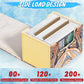 Uaono Card Deck Box For Yugioh, Trading Card Storage Box Holds 120+ Sleeved Commander Deck, Pu Leather Card Box Suits Tcg Magic Cards With 2 Dividers (Light Yellow,Puzzle)