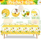4 Pack Bee Tablecloth Happy Bee Day Tablecloths Rectangle Honey Bees Bumble Table Cover Bee Theme Party Tablecloth For Bee Baby