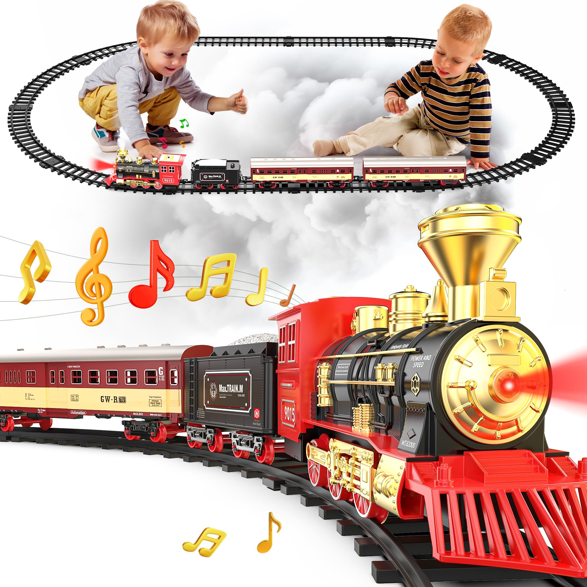 Hot Bee Christmas Train Set,Train Set For Toddlers 2-4,Christmas Train ...