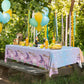 Grehumor 3Pcs Mermaid Tablecloth Birthday Supplies Party Gifts For Girl The Little Mermaid Party Favors Disposable Plastic Table