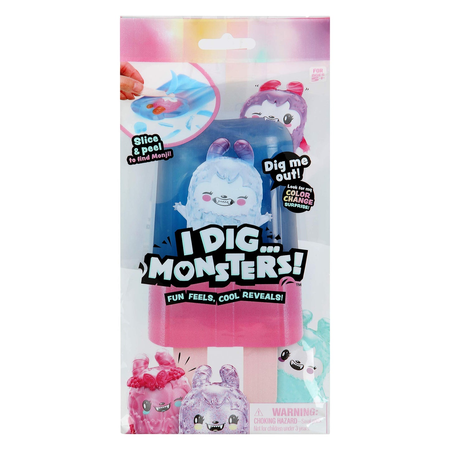 I Dig... Monsters Popsicle Pack - 1Pc Collectable Asmr Toy | Fun & Cute Stress Relief Toy - Styles May Vary