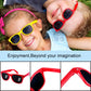 GINMIC Kids Sunglasses Party Favors, 12Pack Neon Sunglasses for Kids, Boys and Girls, Great Gift for Birthday Party Supplies, Be