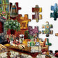 Cozy Cabin Winter Scene Puzzle 1000 Piece For Adults, Book Cozytime Jigsaw Puzzle Coffee Table, Dog Cat Puzzle