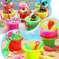 Jexine 96pcs Beach Party Favors for Kid 24 Set Sand Buckets and Shovels for Bucket Party Favor Sand Box Play Set and Mini Beach