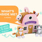 Etna Meowing Cat Condo Toy Playset With Sounds, 5 Piece Small Stuffed Cats And Kittens