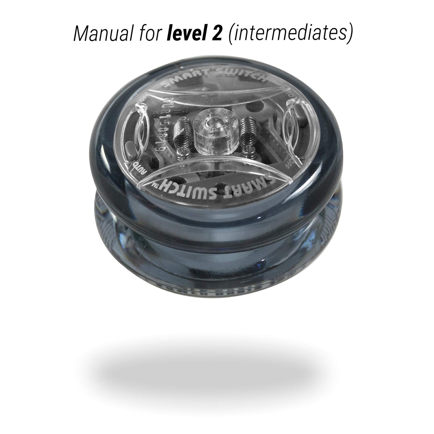 Yomega Power Brain XP Yoyo - Professional with Smart Switch, Auto-Return & Manual, Grey, Includes 2 Extra Strings, 3 Month Warranty