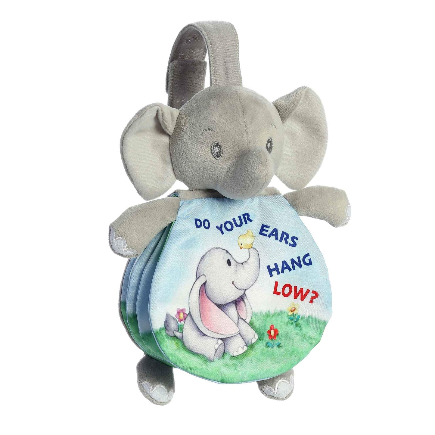 Ebba Aurora Educational Story Pals Do Your Ears Hang Low Baby Stuffed Animal - Bedtime Soft Book - Sensory Development - Gray 9