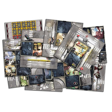 CMON Zombicide 2nd Edition Tiles Set - Enhance Your Board Game Experience! Cooperative Strategy Game with Tabletop Miniatures, A