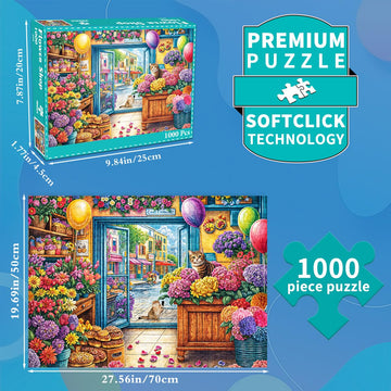 Jigsaw Puzzles for mature-themeds 1000 Piece Puzzle for mature-themeds 1000 Pieces Puzzle 1000 Pieces-Flower Shop