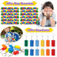Keleno 76 Pcs Building Block Birthday Party Favors Supplies Invisible Ink Pen Notebook Straw Box Goodie Bag Stuffer Kids Boys To