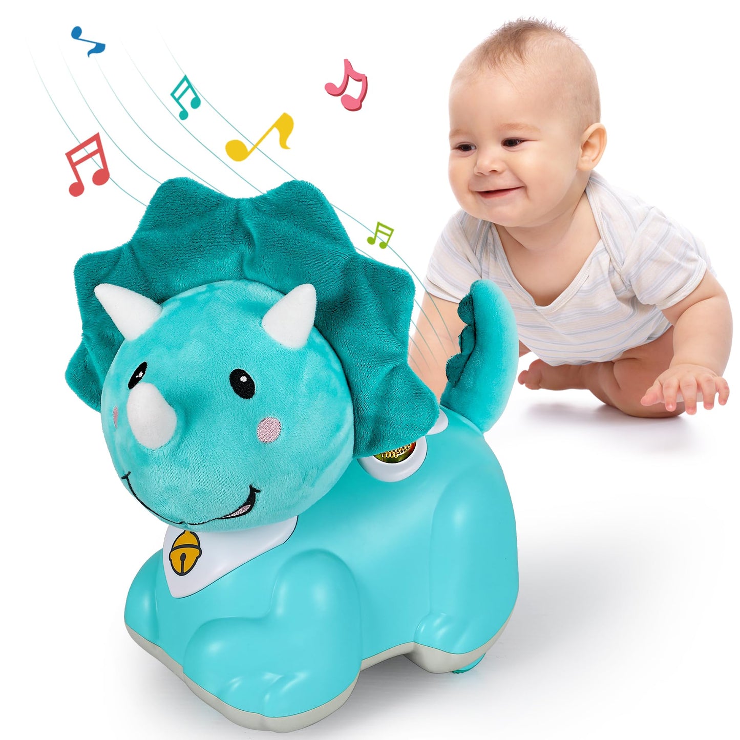 iPlay  iLearn Unicorn Baby Musical Toy  Infant Crawling Toys for 6-9 9-12 12-18 Month  Baby Tummy Time Toddler Musical Light Toy for Age 0-2  1 Year Old Boys Girls 1st Birthday Gift - Unicorn