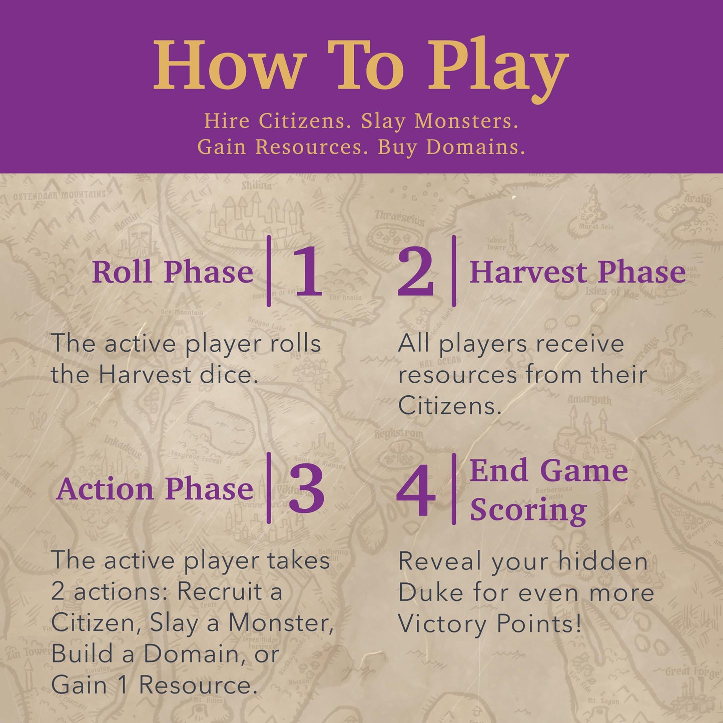 Daily Magic Games Valeria Card Kingdoms Board Game - Strategy, Resource Management, Ages 10+, 1-5 Players, Multicolor, Model DMGVCK101